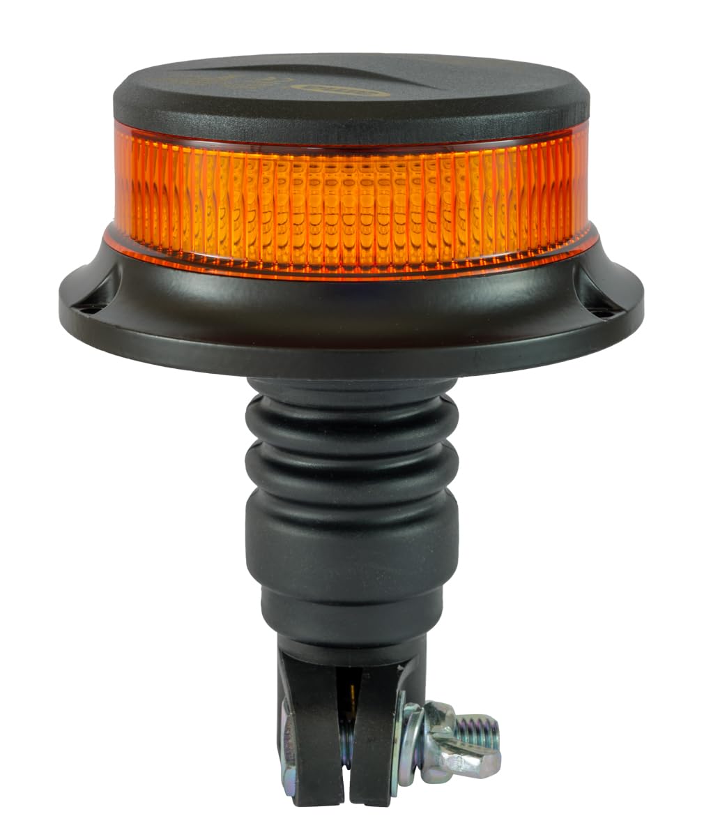 Lampeggiante Ama LED per Trattori - 16 LED, 12-24V, Base Flessibile, 7 Funzioni Flash