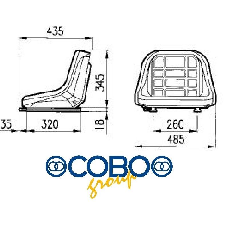 Sedile COBO Modello GT50 - Codici: 1004932 – 1052834
